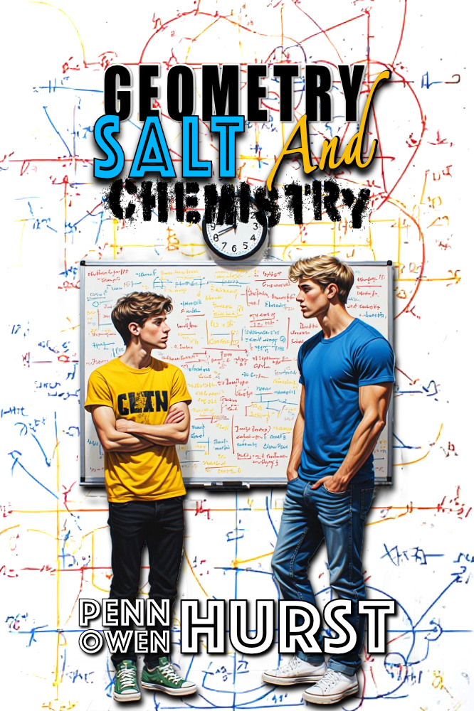 Geometry Salt and Chemistry book cover a YA romance novella by Penn Owen Hurst